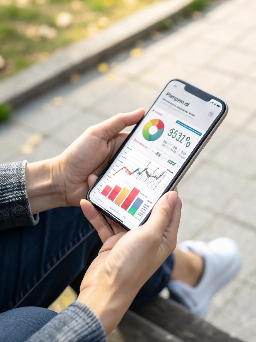 An image of a mobile application interface displaying business intelligence reports, highlighting accessibility and user-friendliness, developed with TechKnowledge Canada's guidance.